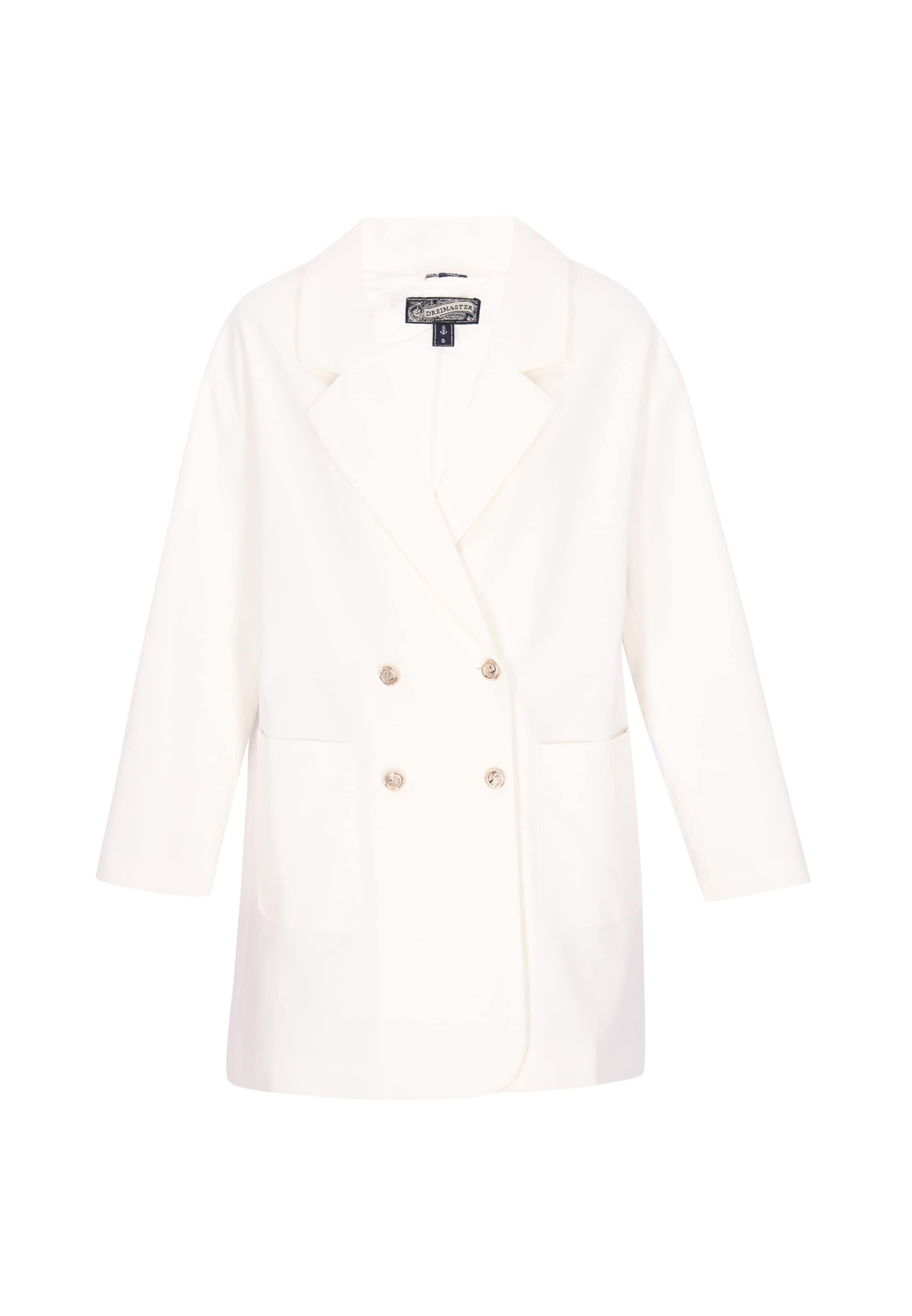 DreiMaster Vintage - Abrigo de entretiempo en blanco: frente