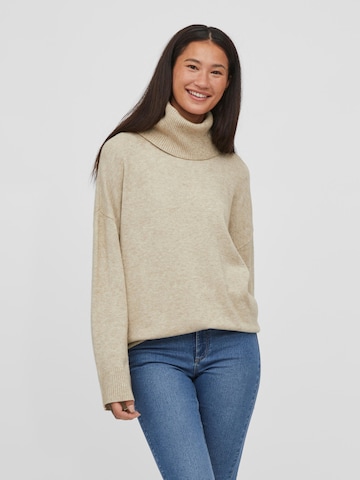 VILA Sweater 'Ril' in Beige: front