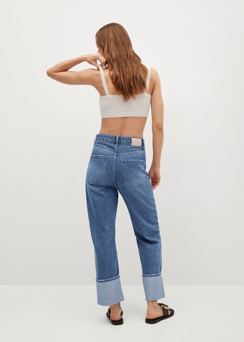 MANGO Regular Jeans 'ANGY' in Blau