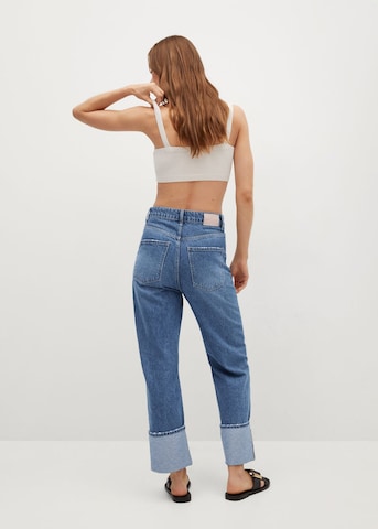 MANGO Regular Jeans 'ANGY' in Blauw