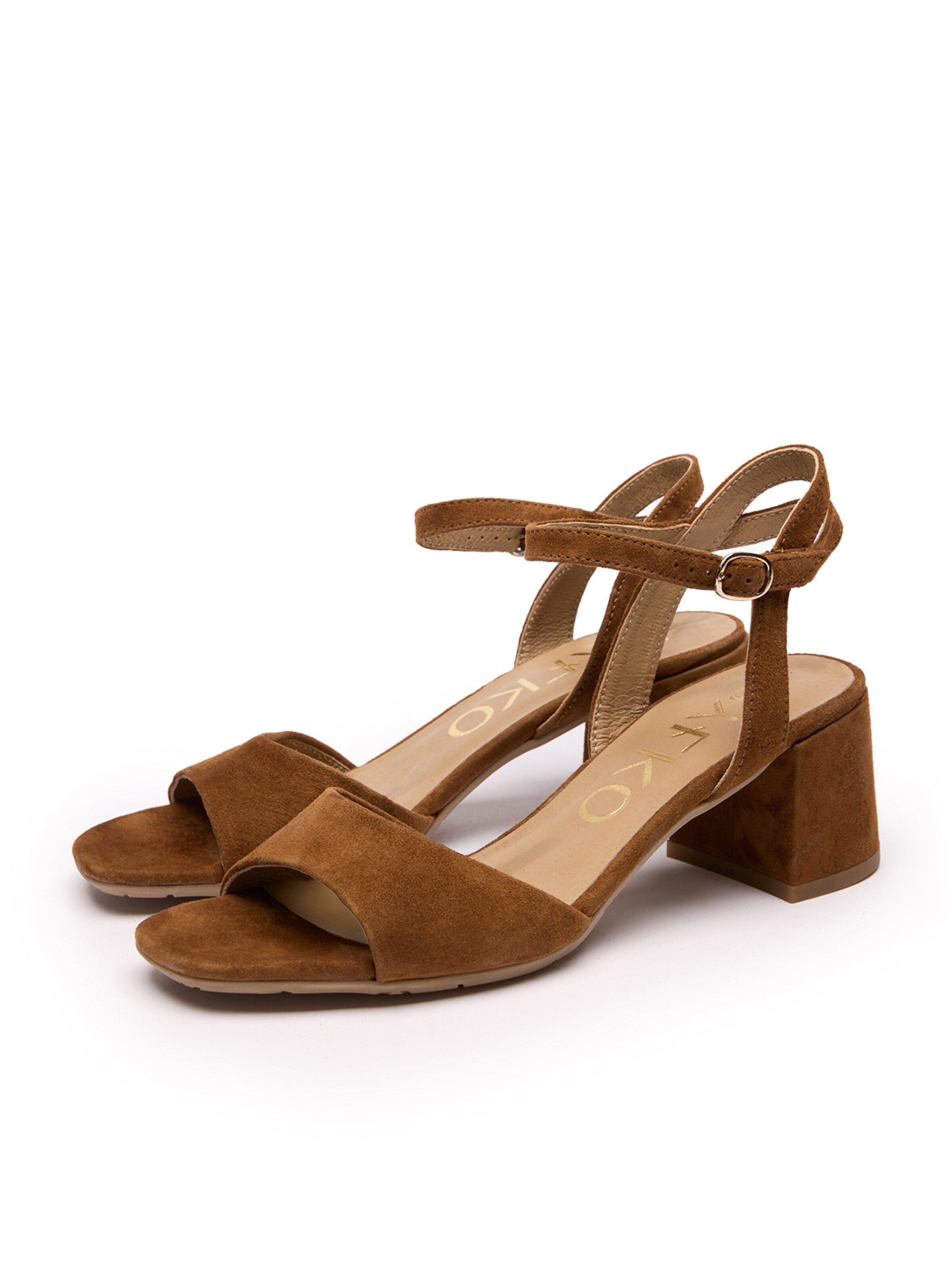 Sandales à lanières RYŁKO en marron