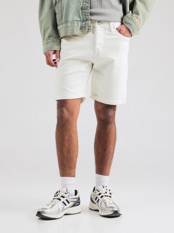 JACK & JONES Обычный Джинсы 'JJIrick' в Белый: спереди