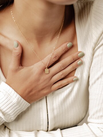 Hey Happiness Kette 'Square Rope' in Gold: Vorderseite