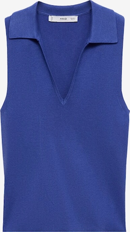 MANGO Knitted top 'MOISO' in Blue: front