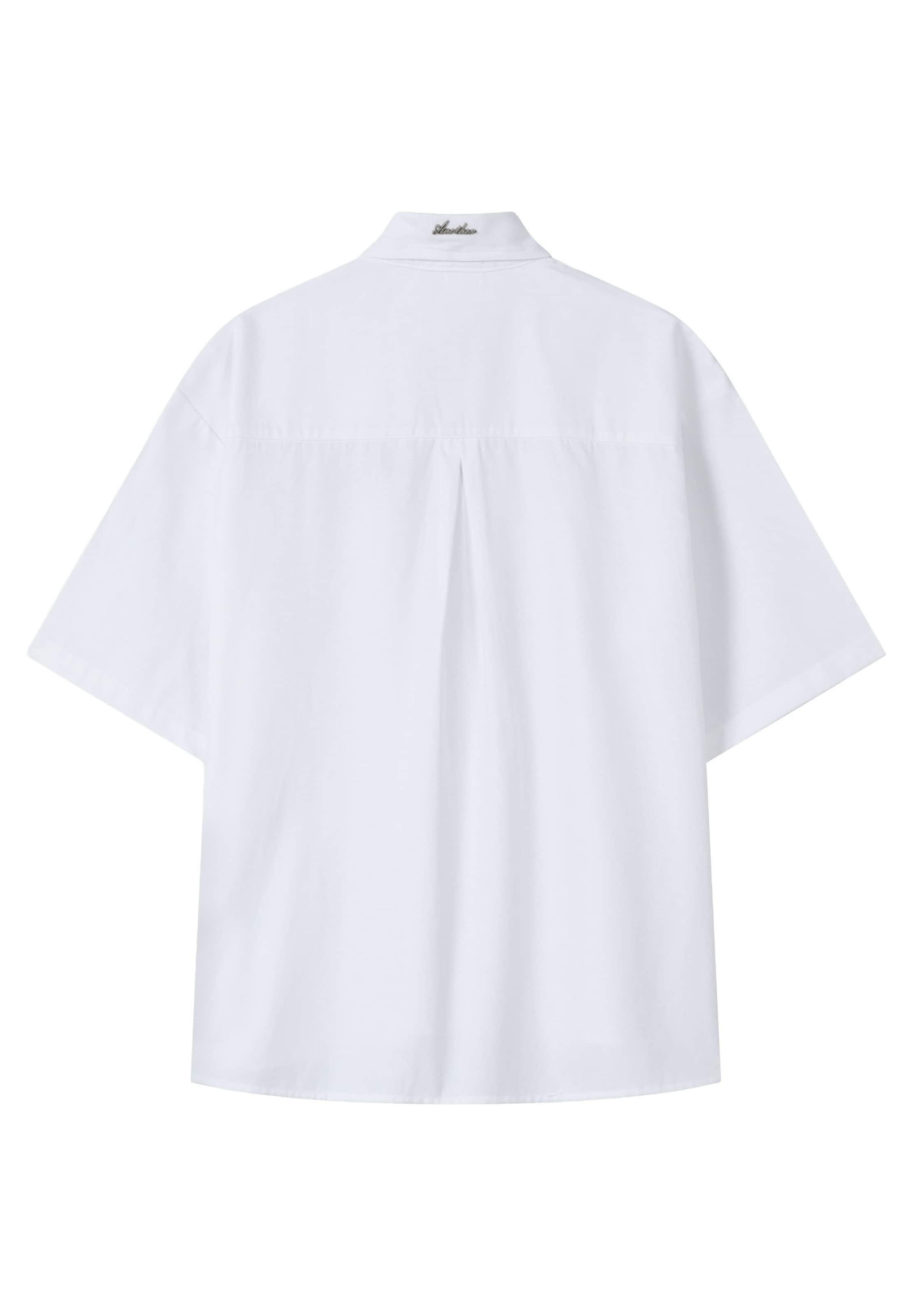 Another Cotton Lab Comfort fit Overhemd in Wit