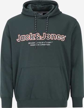 Jack & Jones Plus Tréning póló 'Lakewood' - zöld: elől