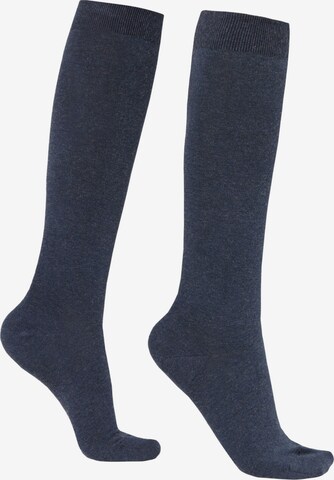 CALZEDONIA Knee High Socks in Blue