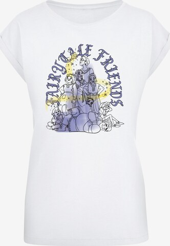 ABSOLUTE CULT Shirt 'Ladies Wish - Fairytale Friends' in Wit: voorkant