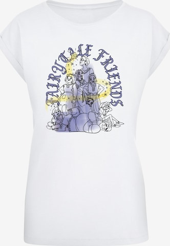 T-shirt 'Ladies Wish - Fairytale Friends' ABSOLUTE CULT en blanc : devant