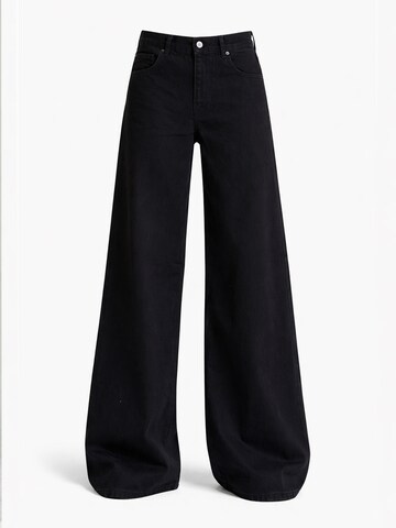 IT'S BASIC Wide leg Jeans 'Palazzo Mid Rise' in Black: front