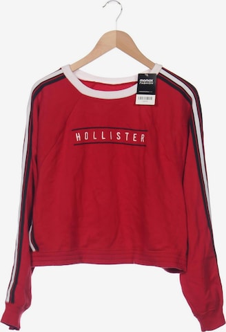 HOLLISTER Sweatshirt & Zip-Up Hoodie in L in Red: front