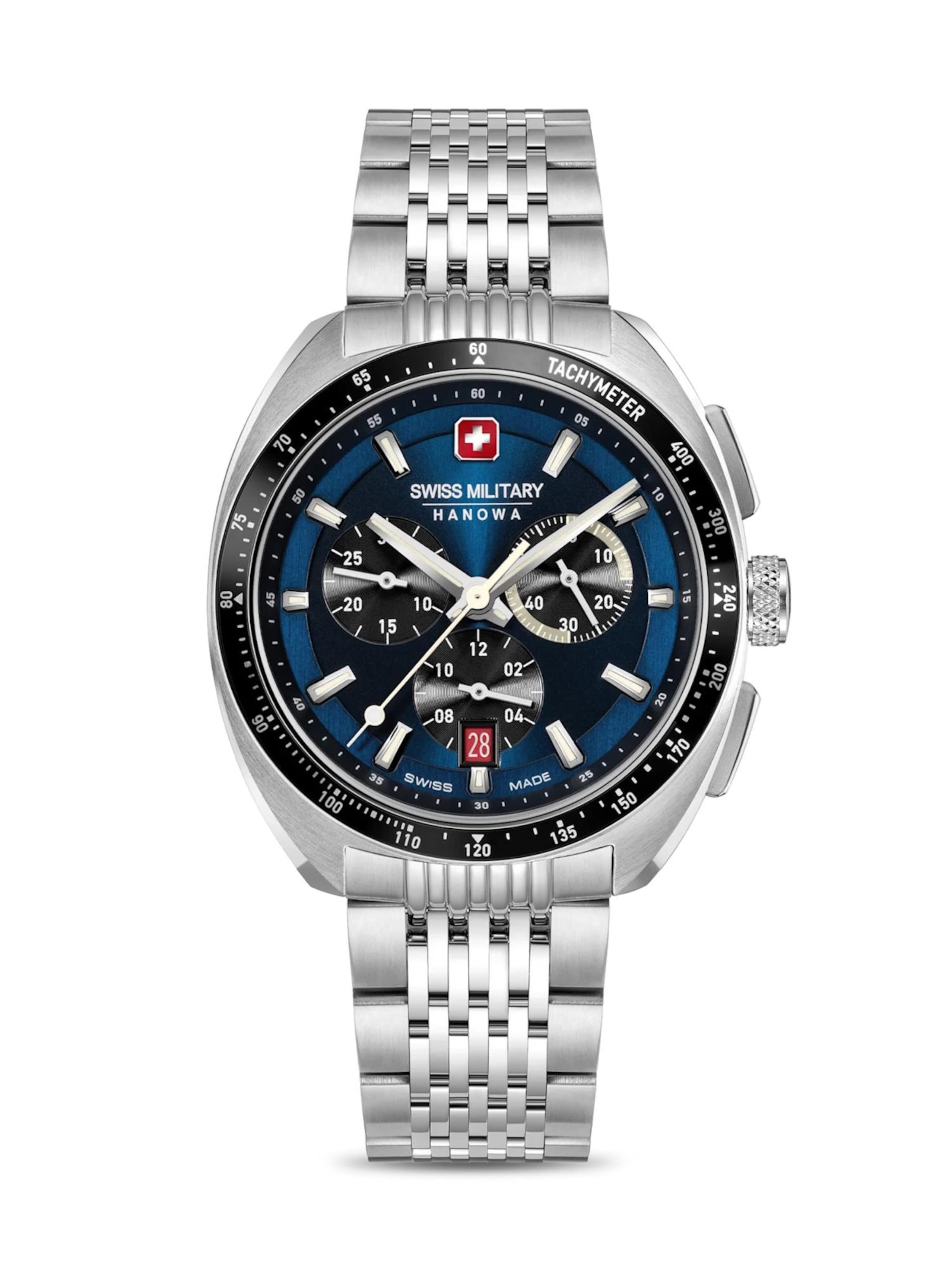 SWISS MILITARY HANOWA Analog watch 'Defender' in Blue: front