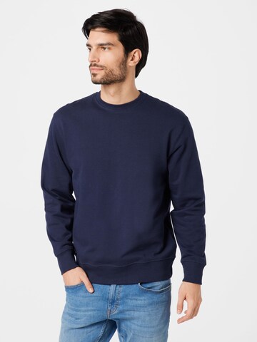 SELECTED HOMME Sweatshirt 'Caleb' in Blauw: voorkant