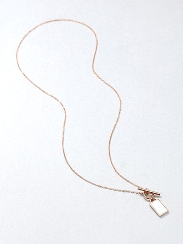 Hey Happiness Ketting 'Shell T-Bar' in Goud