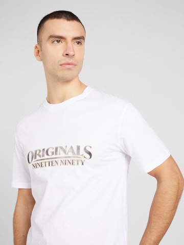 balta JACK & JONES Marškinėliai 'GRAND'