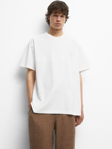 Pull&Bear Shirt in Wit: voorkant