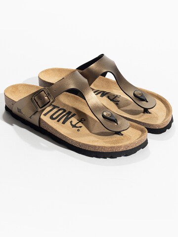 Bayton - Sandalias de dedo 'MERCURE' en bronce