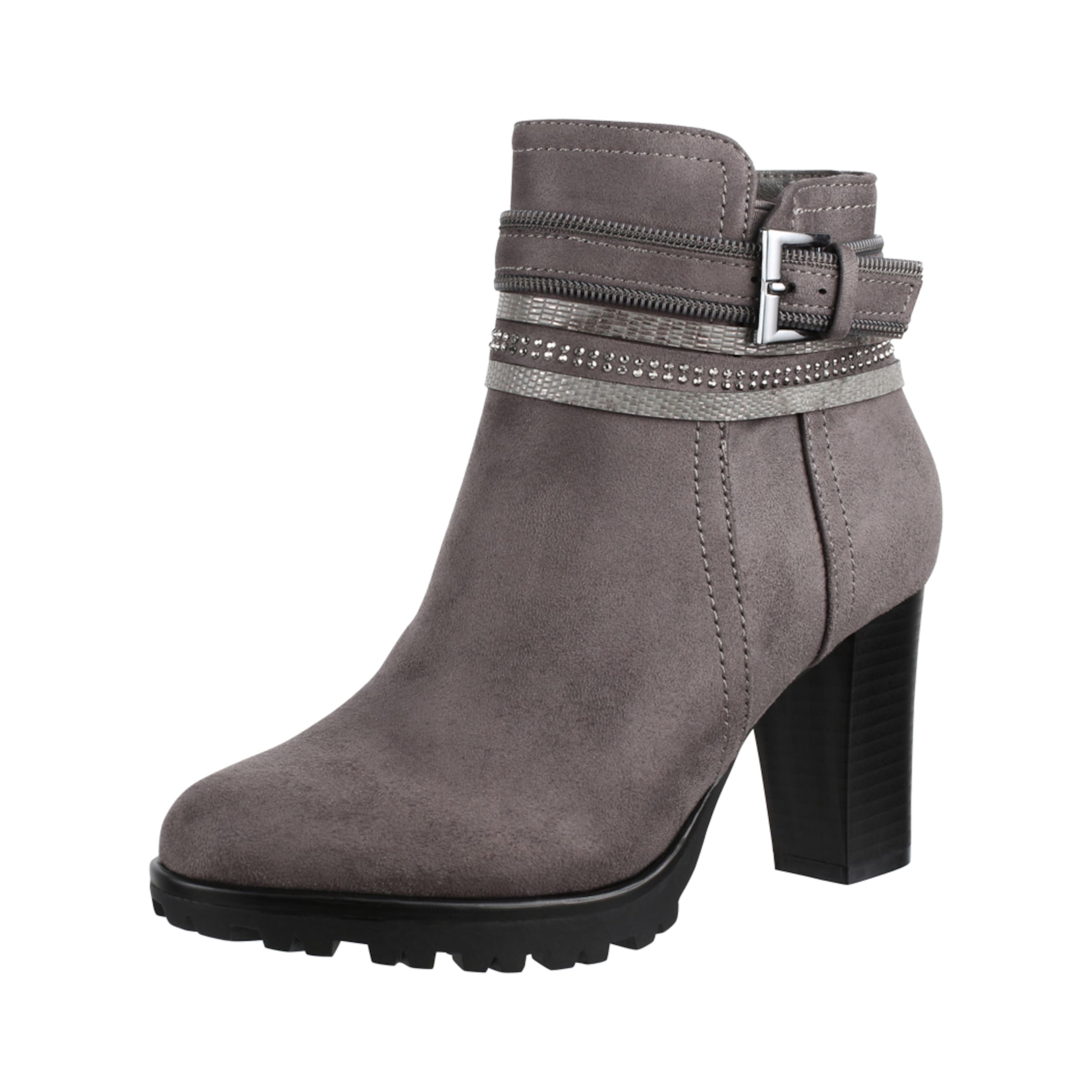 Bottines Elara en gris : devant