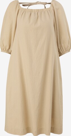 Robe comma casual identity en beige : devant