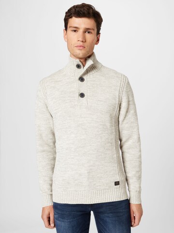 Petrol Industries Sweater in White: front