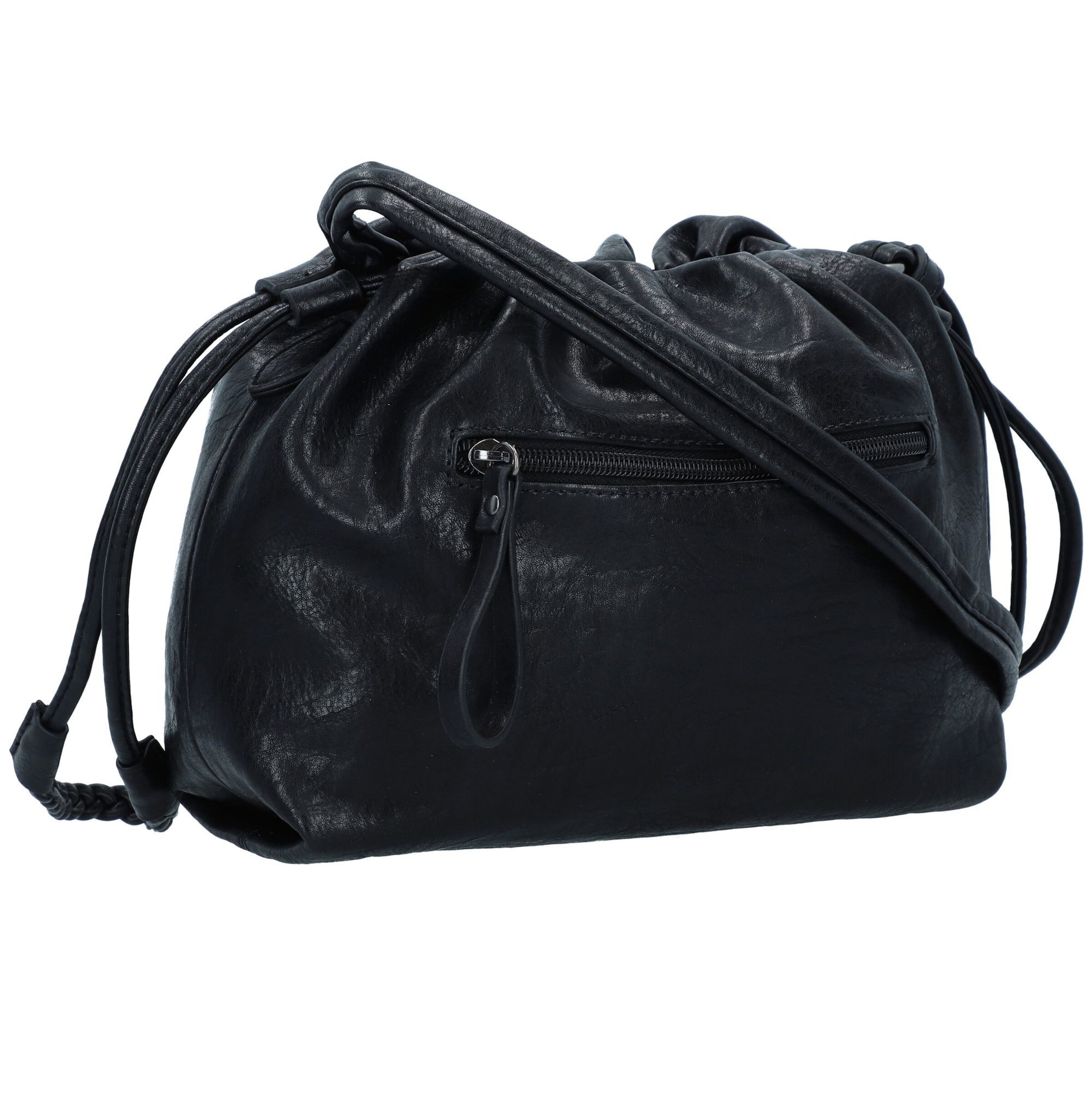 TOM TAILOR Schoudertas 'Liza' in Zwart