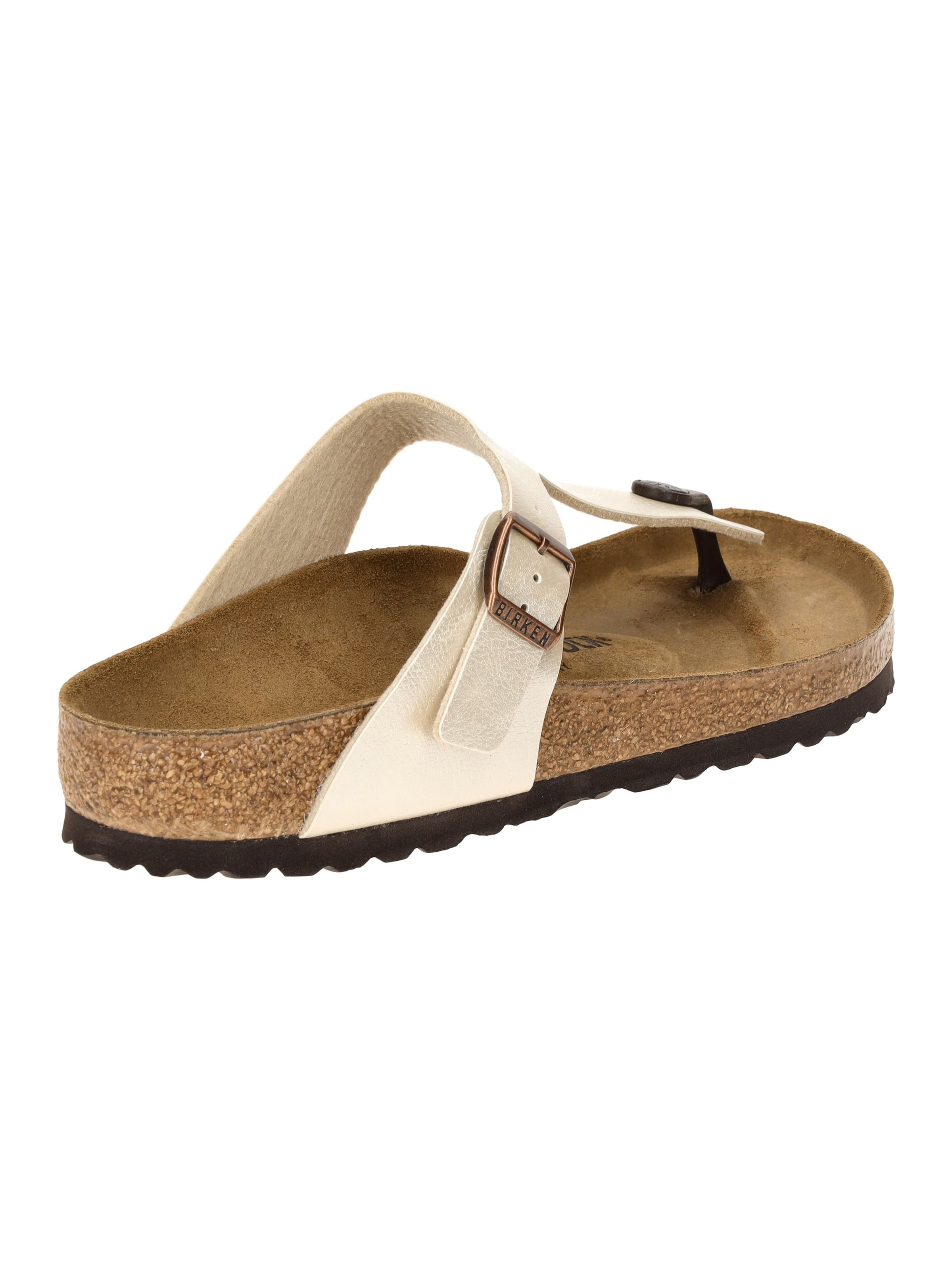 BIRKENSTOCK Pantolette 'Gizeh' in Weiß