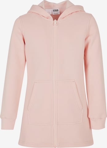 Veste de survêtement Urban Classics en rose : devant