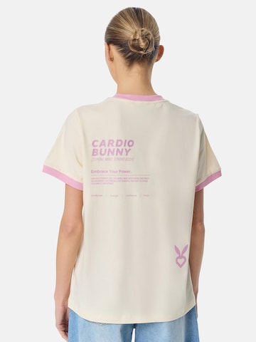 Cardio Bunny - Camiseta 'CONTRAST TRIM' en beige