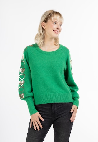 Pull-over 'Nolie' MYMO en vert : devant