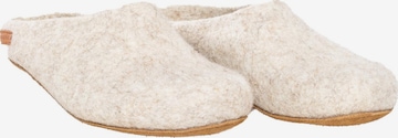 MagicFelt Mules 'Filz' in White: front