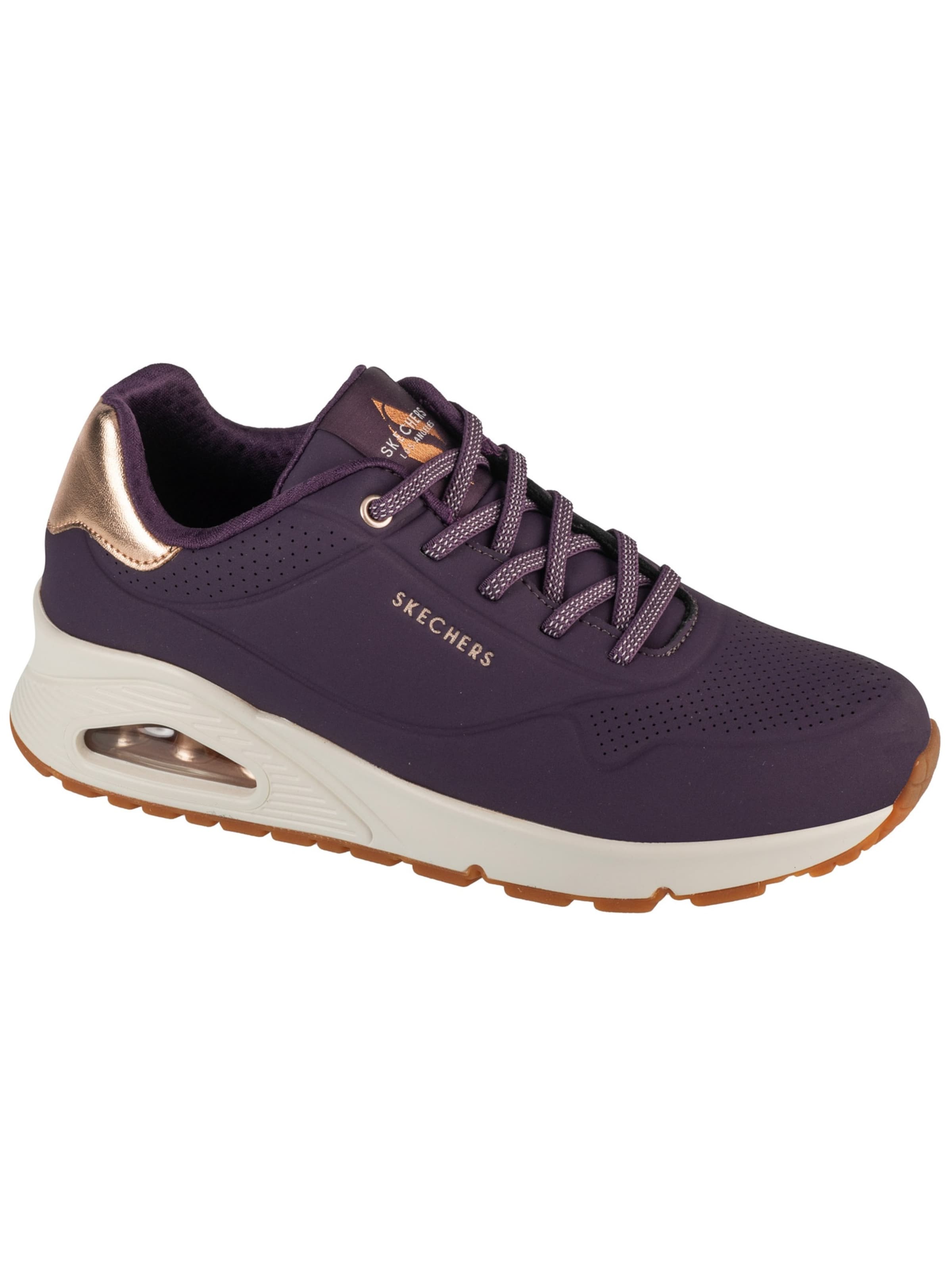 Baskets basses 'Skechers Uno-Shimmer Away' SKECHERS en violet : devant