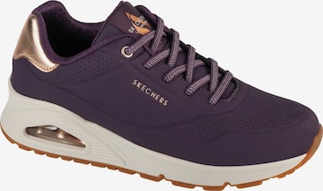 Baskets basses 'Skechers Uno-Shimmer Away' SKECHERS en violet : devant