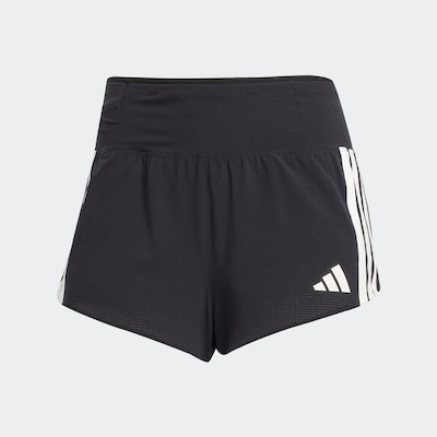 ADIDAS PERFORMANCE Pantalon de sport 'ADIZERO GEL' en noir / blanc, Vue avec produit