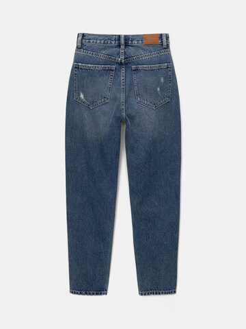 Pull&Bear Loosefit Jeans in Blauw