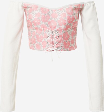 Katy Perry exclusive for ABOUT YOU Blouse 'Kim' in Pink / natural white, Item view