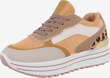 Ital-Design Sneaker in Beige: Vorderseite