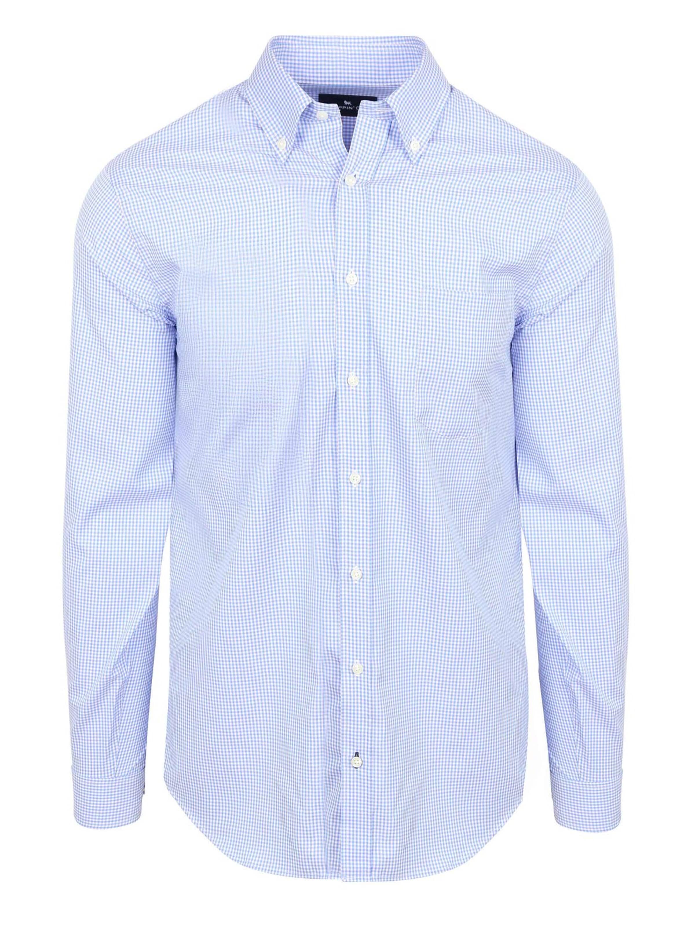 Steppin' out Regular fit Overhemd in Blauw: voorkant