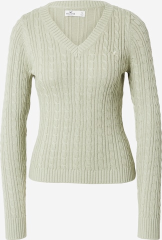 HOLLISTER Sweater 'EMEA' in Green: front