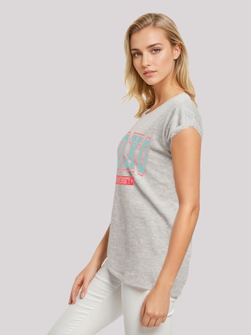 T-shirt 'XOXO University Valentinstag' F4NT4STIC en gris