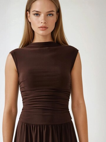 Hiccup Dress 'Midi' in Brown