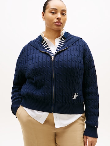 Tommy Hilfiger Curve - Cárdigan en azul: frente