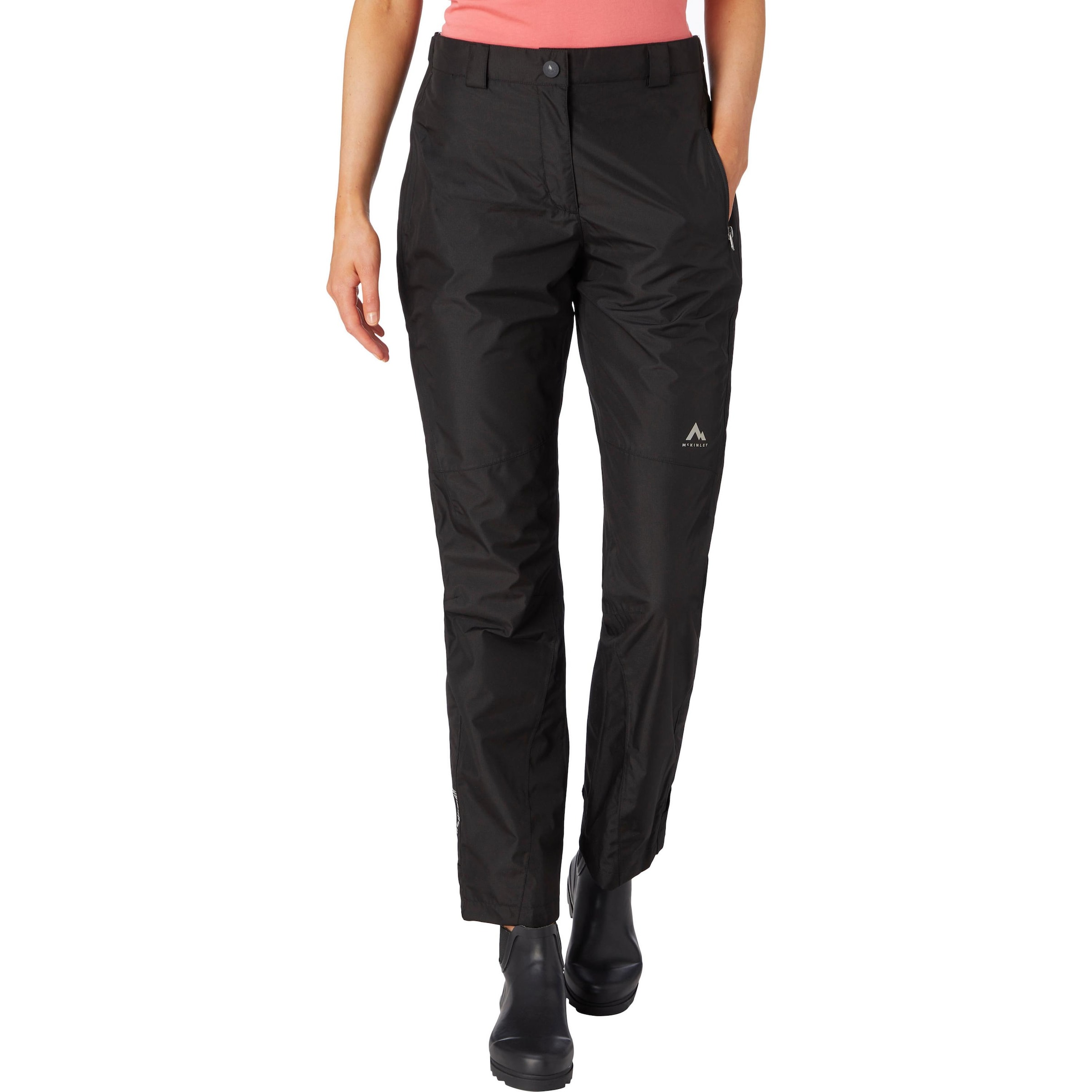 MCKINLEY Regular Outdoor Pants 'Carlow II' in Black: front