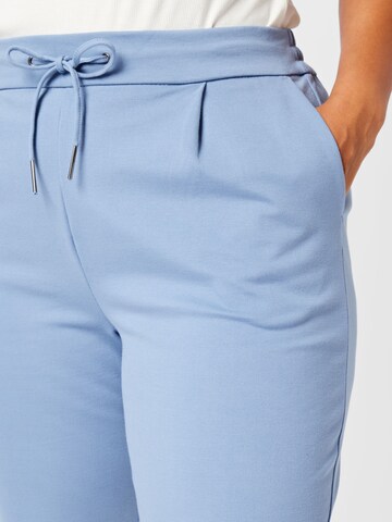 Vero Moda Curve Loosefit Kalhoty se sklady v pase – modrá