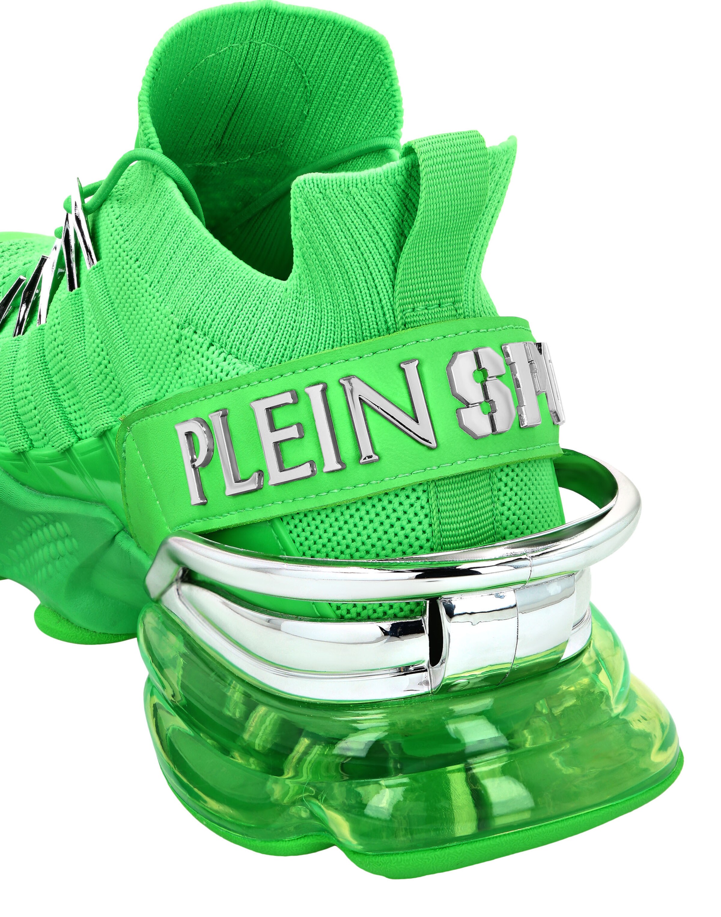 Plein Sport - Sapatilhas baixas 'Tiger Attack//Gen.x.04' em verde