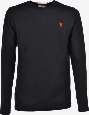 U.S. POLO ASSN. T-shirt i svart: framsida