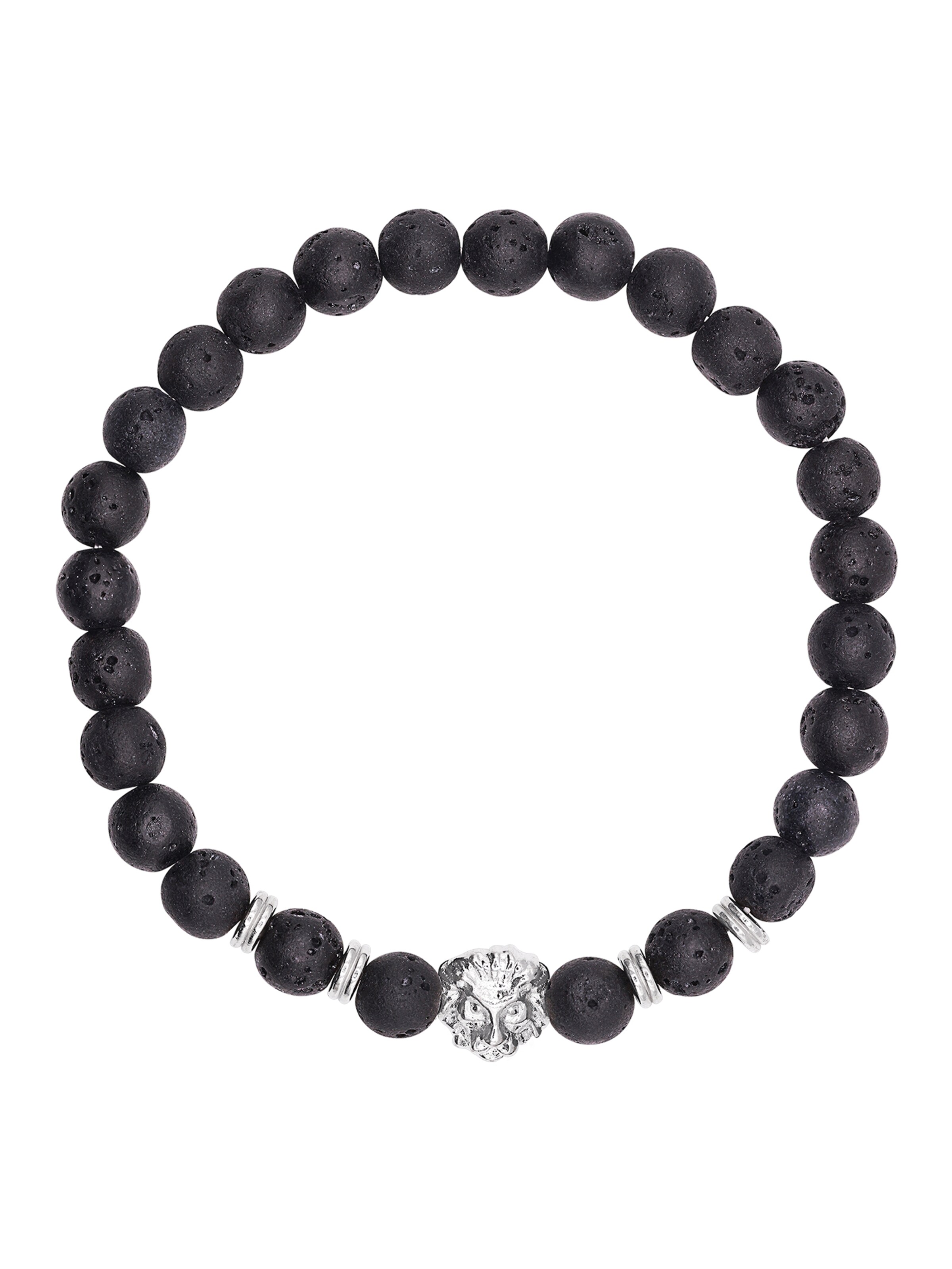 Bracelet 'Enzo' Heideman en noir : devant