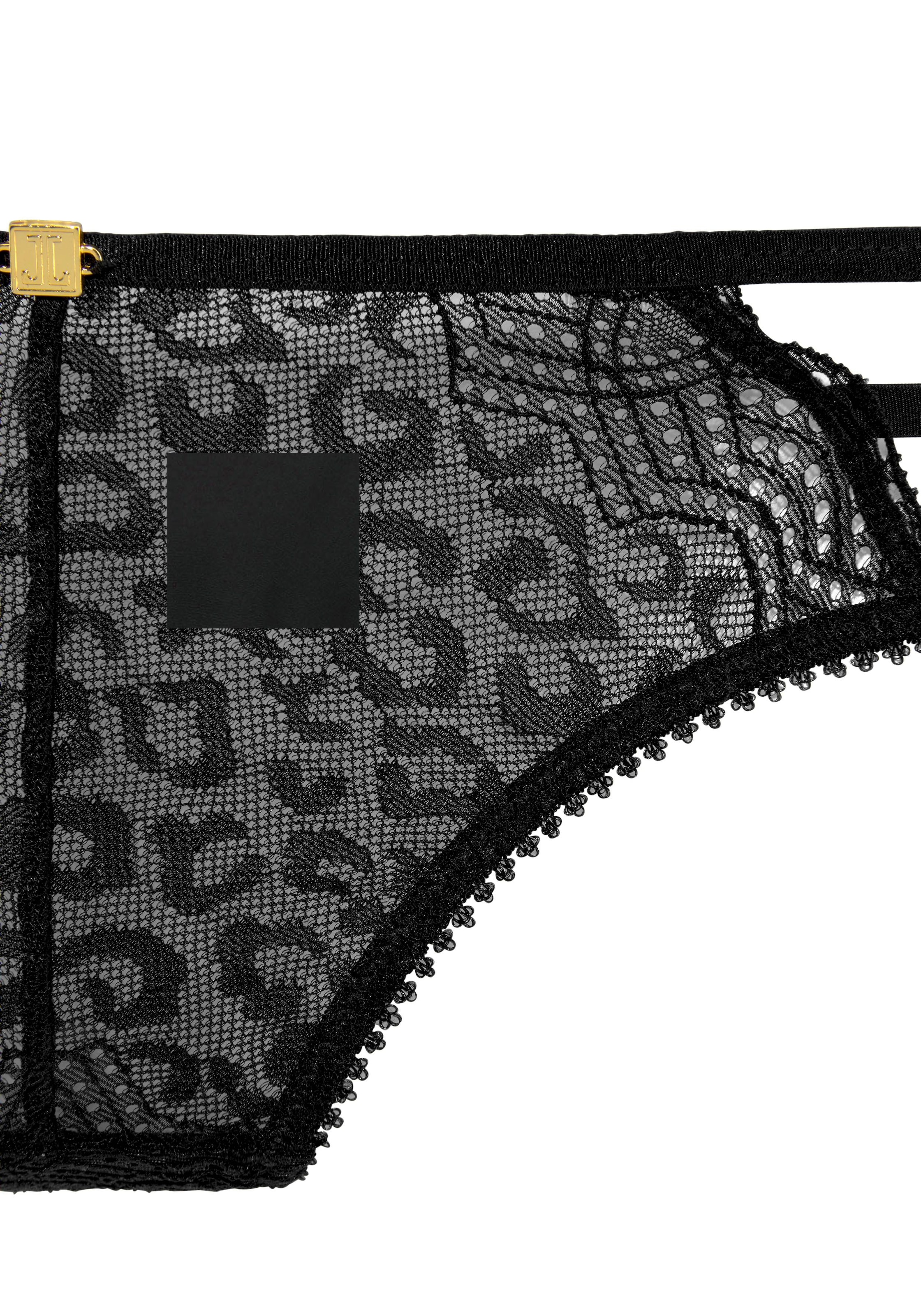 juoda JETTE Moteriškos kelnaitės 'Rio'