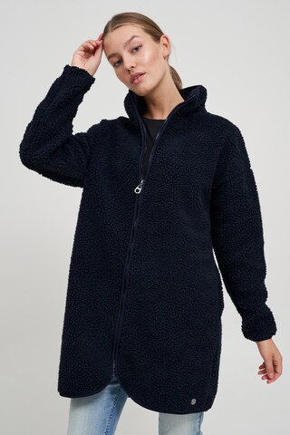 Oxmo Between-Seasons Coat 'TOVA' in Blue: front