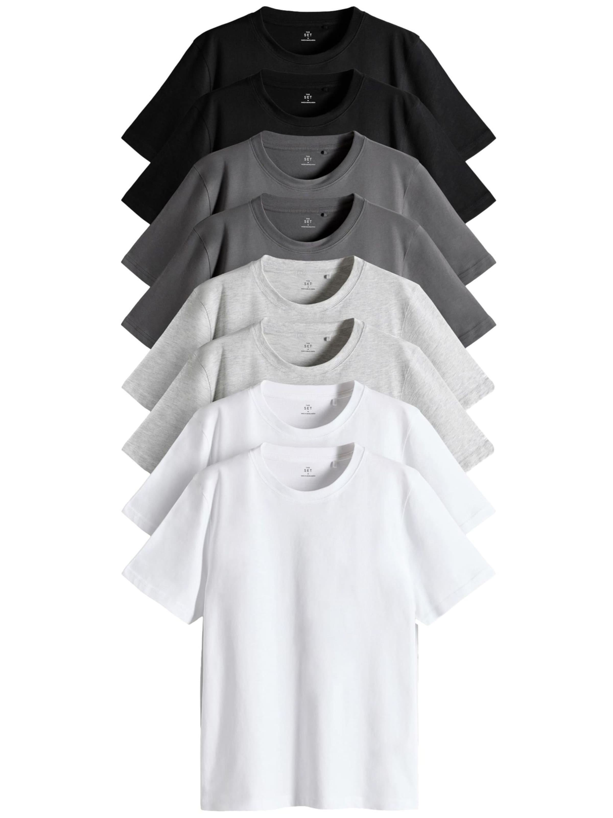 The Set T-shirt i grå: framsida