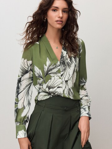 Next Блузка в Зеленый: спереди